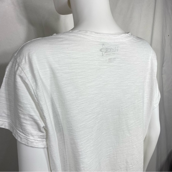 Hanes Women’s Slub Jersey Shirred V-Neck Tee - Picture 4 of 7